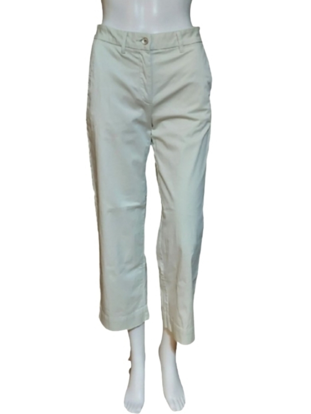 Elizabeth And James Cropped Straight Leg Cotton Pants